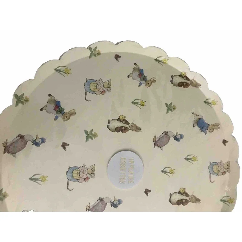 Peter Rabbit Paper PLATES Easter Holiday Pack Of 16 One Size Multicolor